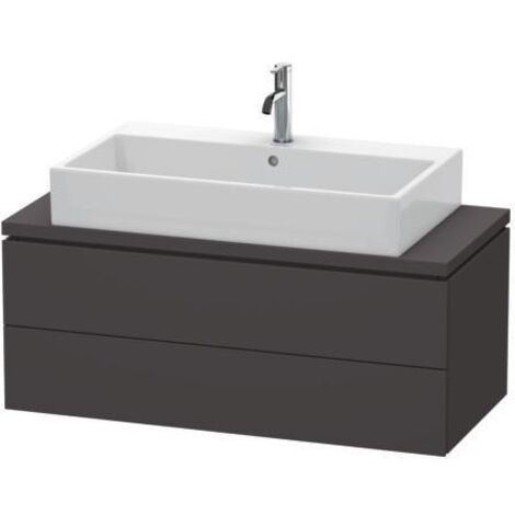 Mobiletto sotto console L-CUBE 400x1020x477mm taupe super opaco