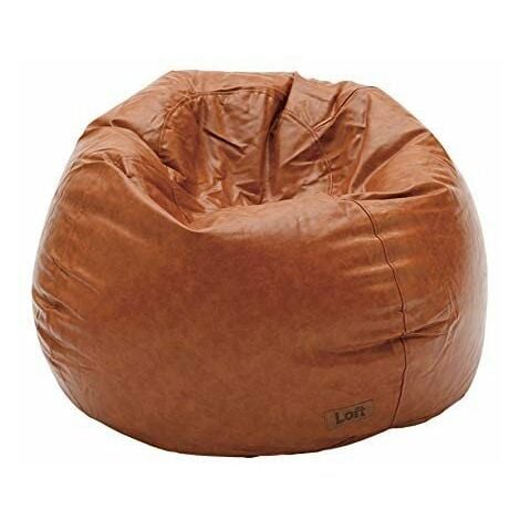 MOBILI 2G - 01 POUF ECOPELLE MARRONE MISURE L.85 H.45 P.80