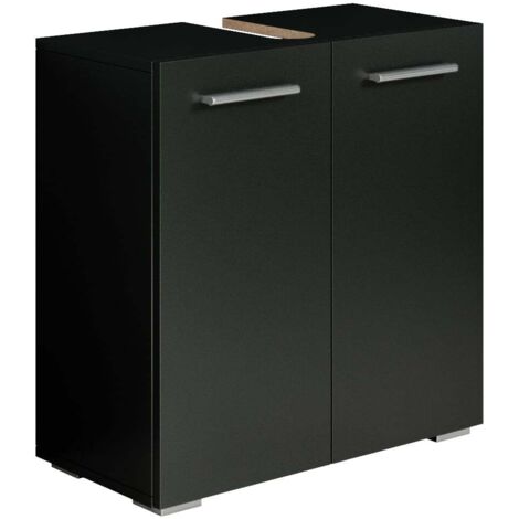 Mobili da bagno Jupiter 60 x 30 x 60cm Nero - armadio mobiletto lavabo