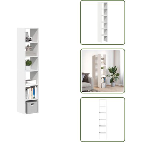 Mobili da casa - vidaXL Librerie 2 pz Impilabili Bianchi 30x30x80 cm Legno Multistrato - Spazio verticale