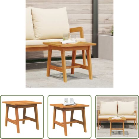 Mobili da giardino in legno -  Tavolo laterale Olio Naturale Legno di Acacia Massello