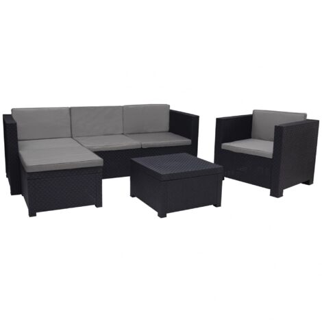 Mobili da giardino shaf manhattan resistente alle intemperie 190x122 cm