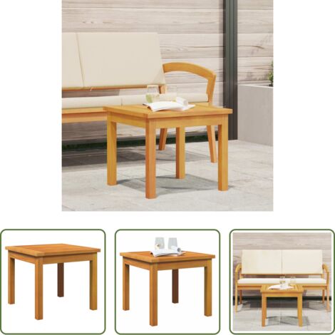 Mobili da giardino -  Tavolo laterale Olio Naturale Legno di Acacia Massello