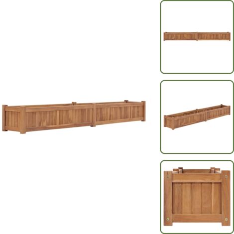 Mobili da giardino - vidaXL Letto Rialzato da Giardino 200x30x25 cm in Massello di Acacia - Letto in legno