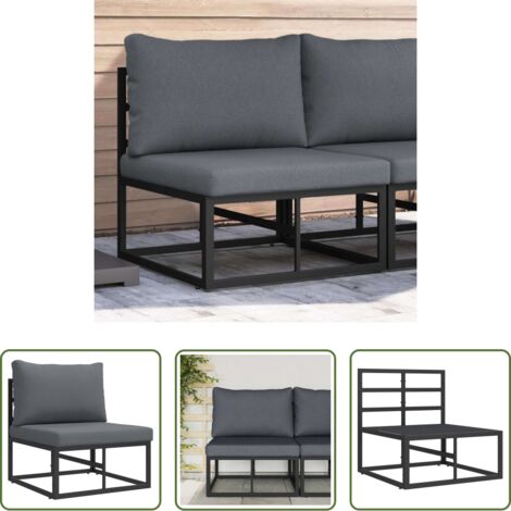 Mobili esterni -  Mobili da Esterno Nero e antracite 70 x 71,5 x 71 cm Metallo