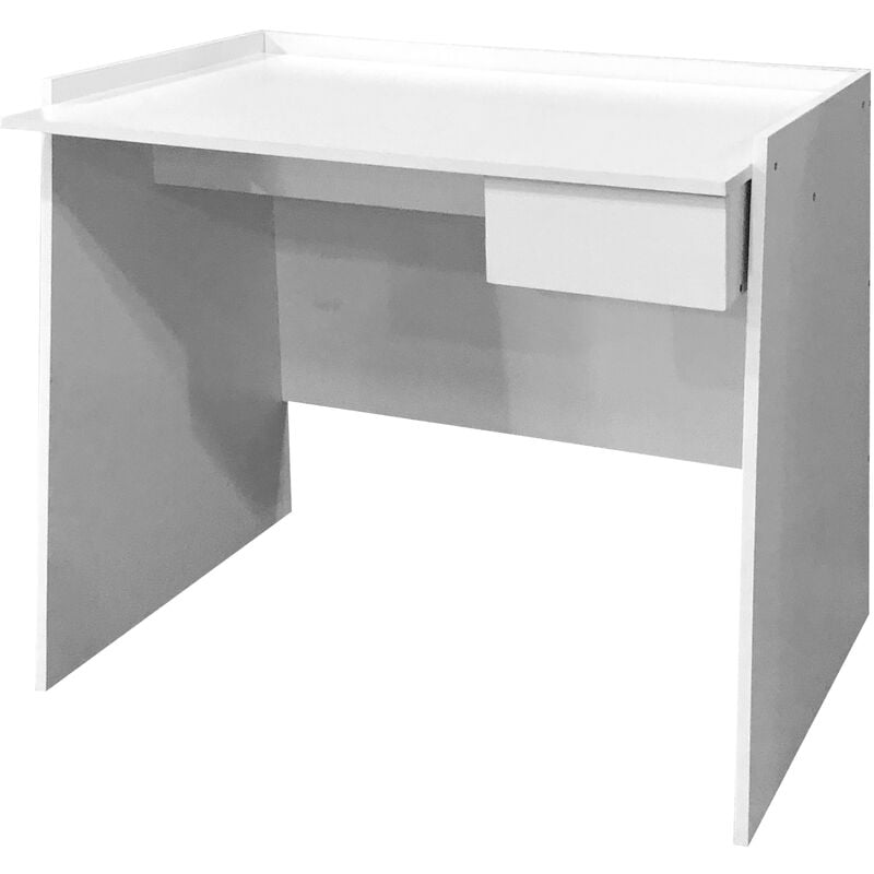 Bureau blanc avec tiroir