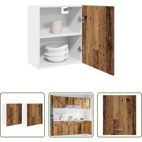 Mobili pensili -  Mobili Pensili “Lyon” 2 pz Legno Antico 50x31x60 cm