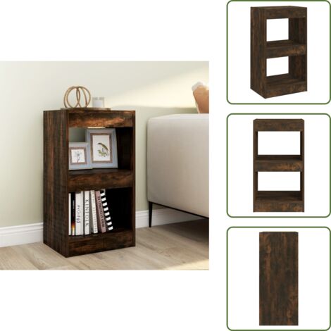 Mobili per casa - vidaXL Libreria/Divisorio Rovere Fumo 40x30x72 cm - Arredamento moderno