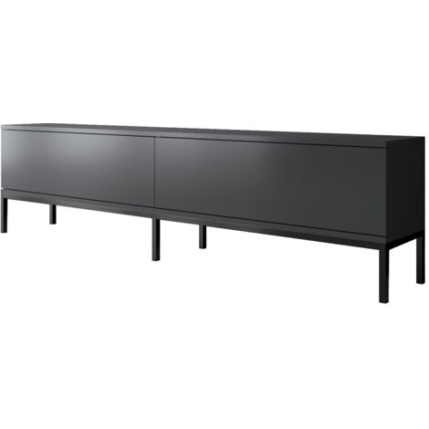 Mobili TV, tavolo TV, credenza bassa Stand Antracite Nero