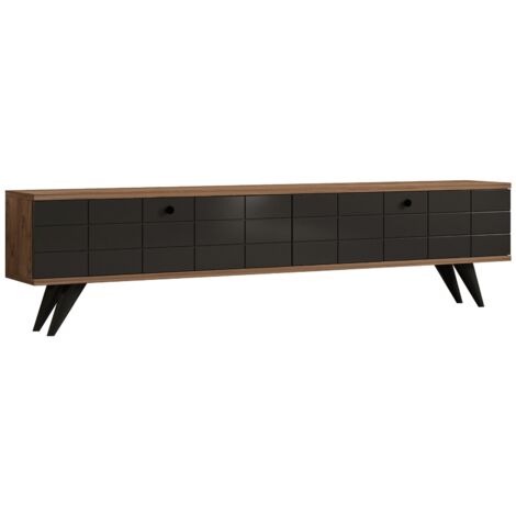 Mobili TV, tavolo TV, credenza bassa Stand Atlantic Pino Antracite