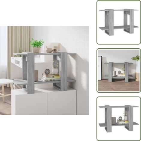 Mobili - vidaXL Libreria/Divisorio Grigio Sonoma 80x30x51 cm - Spazio