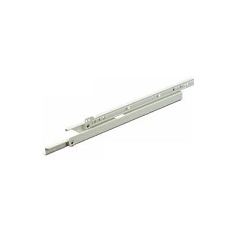 MOBILIA - 2 GUIDE PER CASSETTI AD ESTRAZIONE TOTALE BIANCHE 400MM