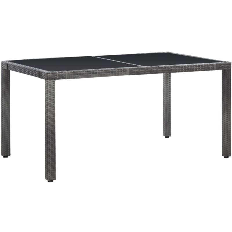 Vidaxl - Mobilier à dîner d'extérieur 7 pcs Résine tressée Gris