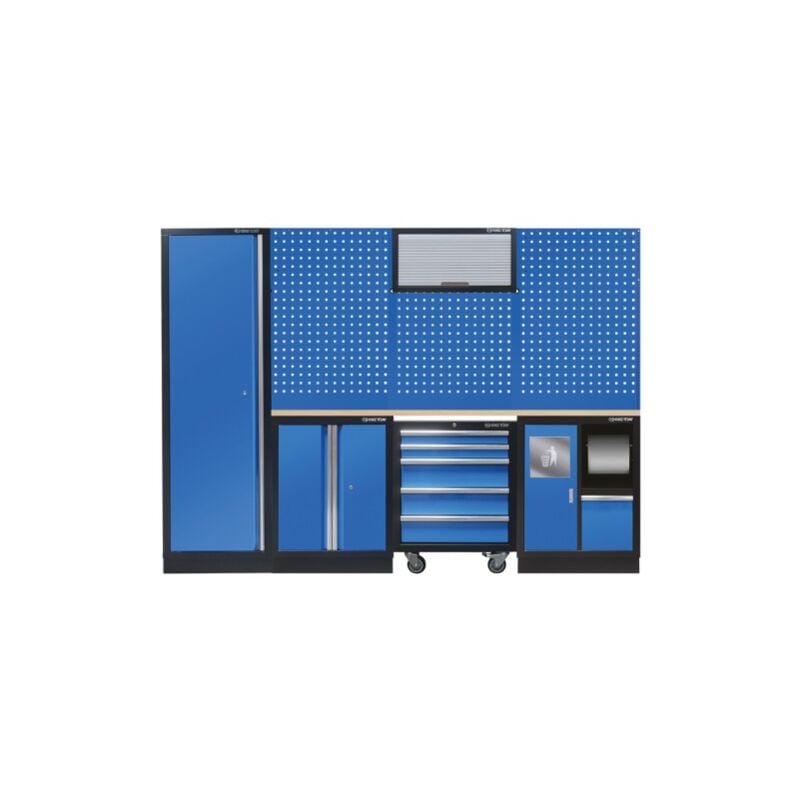 KING TONY - Mobilier d'atelier 3 meubles bas - bleu