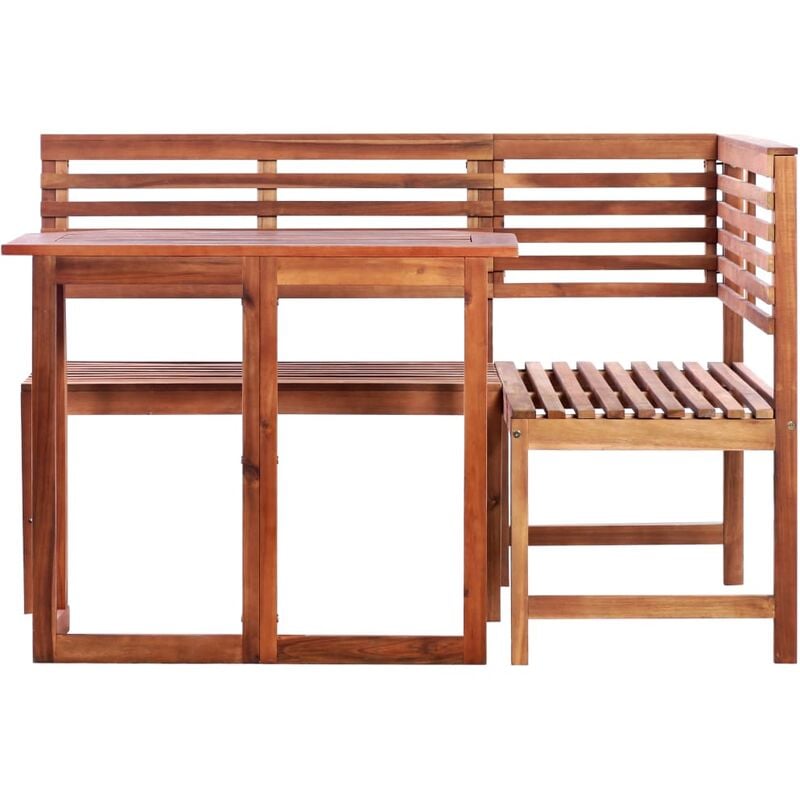 Inlife Mobilier de bistro 2 pcs Bois d'acacia massif