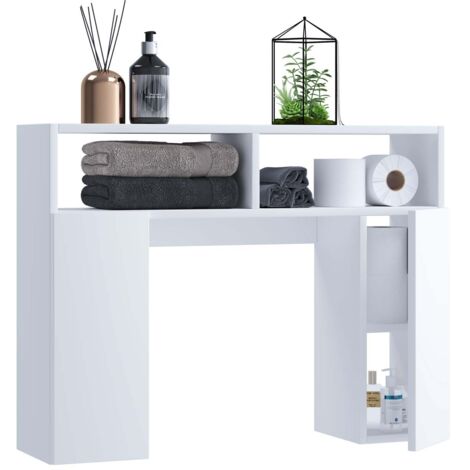 Mobilier de bobine de lavage Tinoli H. 61 x L. 76 x P. 20 cm blanc