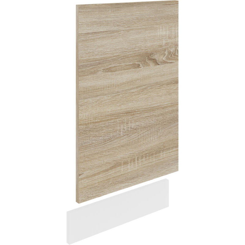 VCM - Mobilier de cuisine submergé Esilo h. 67 x l. 45 x p. 2 cm Blanc/Sonoma Eiche