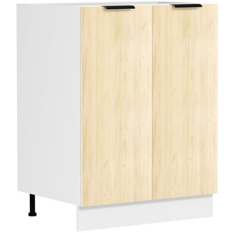 Mobilier de cuisine submergé Fasola H. 82 x L. 60 x P. 46 cm Blanc/Hong Eiche