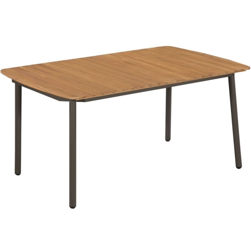 Vidaxl - Mobilier à dîner d'extérieur 7pcs Bois d'acacia massif et acier