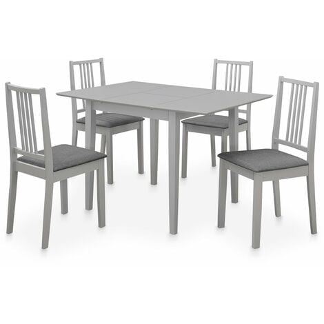 VIDAXL Mobilier de salle à manger 5 pcs MDF Gris