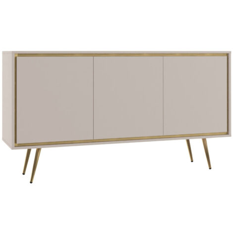 Mobilier1 – Buffet Providence 190 cm – Cachemire – Largeur 150 cm – Hauteur 80 cm – Stratifié avec pieds en métal – Système push to open