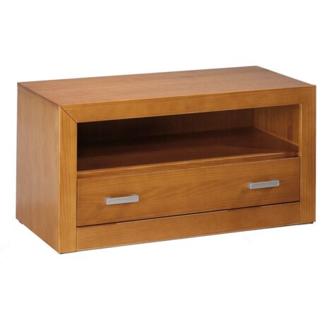 Moblit Cabecero para Somier de 135 cm Realizado en Madera de Pino MacizoColor Cerezo Serie Kalpe Medidas (110x145x2) cm (altoxanchoxfondo)