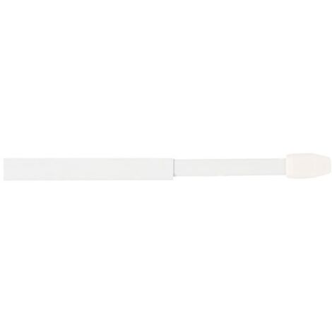 MOBOIS - 2 tringles plates extensibles 80/120 cm blanc et 4 pitons