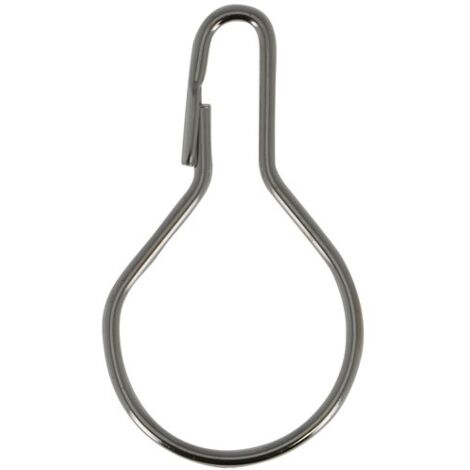 MOBOIS - Anneau douche nickelé d.30 blister de 10