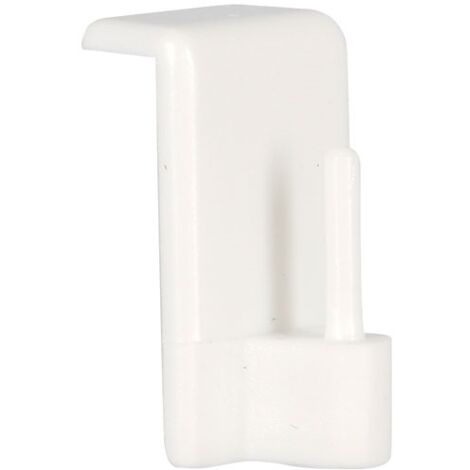 MOBOIS - Pitons adhésifs crochet blanc blister de 4