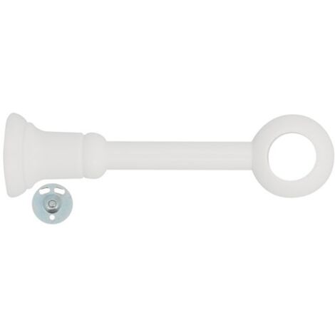 Mobois Support de tringle à rideau blanc réglable 8-18 cm