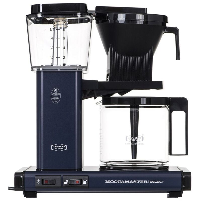Moccamaster Kbg Select Cafetera De Filtro, 1520 W, 1.25 Litros, Aluminio, Noche Azul