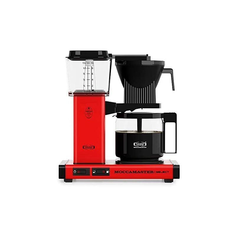 Moccamaster Kbg Select Cafetera De Filtro, 1520 W, 1.25 Litros, Aluminio, Rojo En Oferta Moccamaster Kbg Select, Cafetera Filtro, Rojo, 1.25 Litros