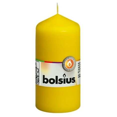 Moccolo Singolo 120/58 Yellow BOLSIUS