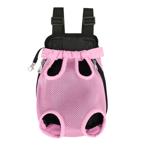 Mochila ajustable para mascotas - Transportín de viaje para perros y gatos con correa de seguridad, orientado hacia adelante  Ligero y ergonómico para senderismo y camping  Apto para mascotas pequeñas