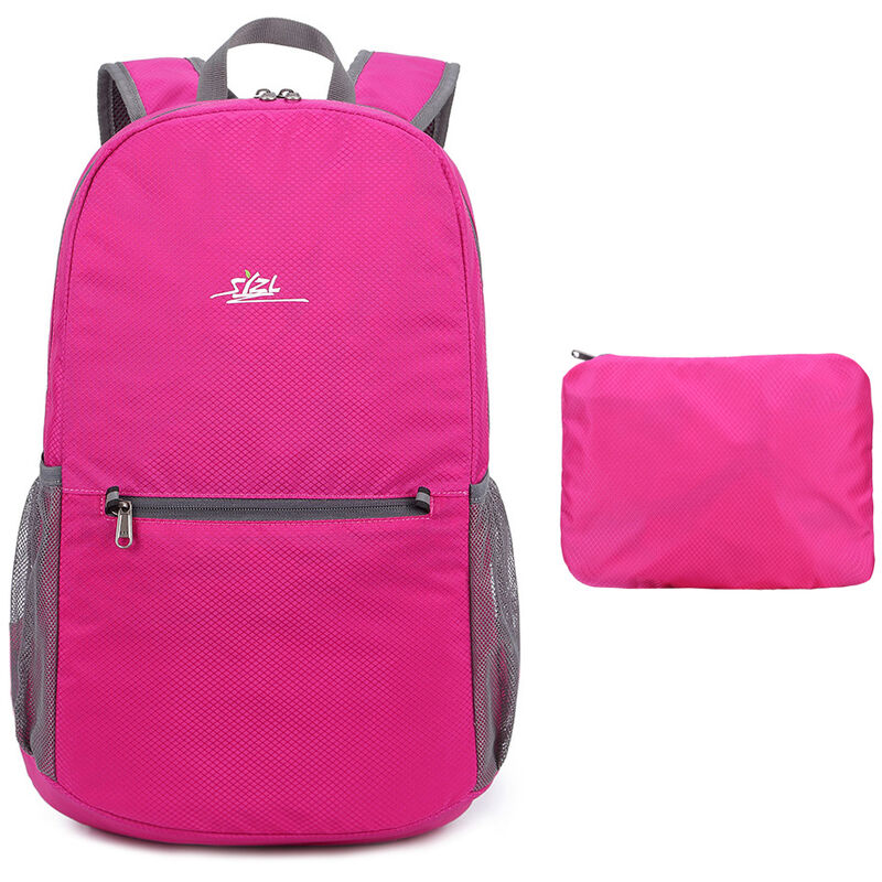 

Mochila al aire libre de 20L Mochila plegable para acampar Senderismo Mochila ligera plegable Mochila Trekking Senderismo Mochila de viaje,Rosa