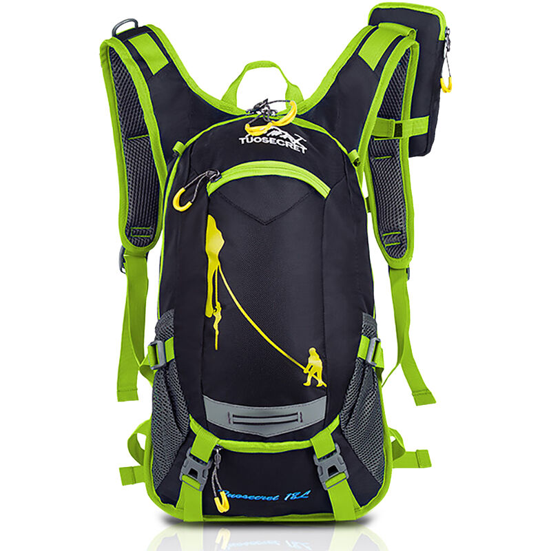 

Mochila para montar en bicicleta de montana, mochila para acampar de viaje al aire libre, version mejorada,verde