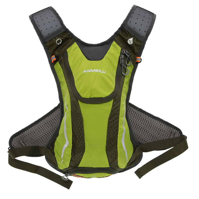 

Anmeilu - Mochila de hidratacion ligera 5L Bolsa de ciclismo resistente al agua al aire libre para andar en bicicleta Senderismo Correr,Verde, Mochila