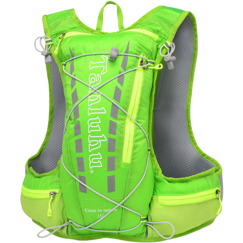 

Tanluhu - Mochila de hidratacion para ciclismo Hombres Mujeres Bolsa de hombro de viaje Mochila deportiva ultraligera impermeable al aire libre,Verde