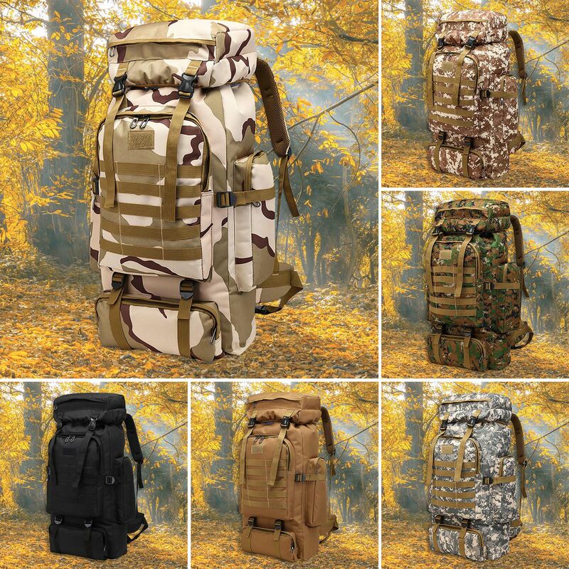 

Mochila de senderismo Camuflaje Durable al aire libre Bolso Molle Bolso de hombro para Campiing Mochilero Viaje, Camuflaje de la ciudad