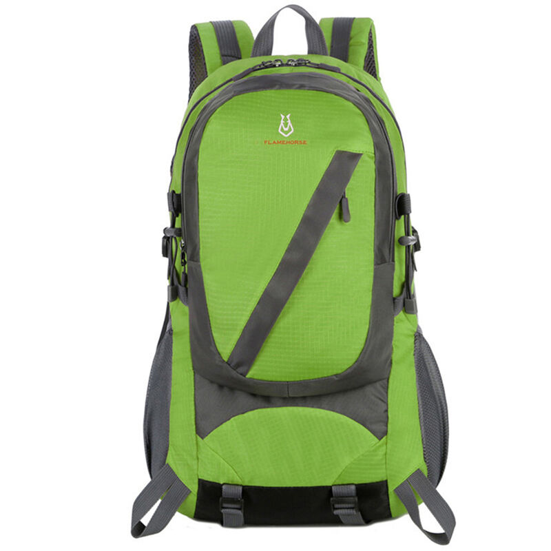 

Flamehorse - Mochila de senderismo ligera Mochila de exterior resistente al agua para hombres Mujeres Camping Ciclismo Escalada Viajar,Verde