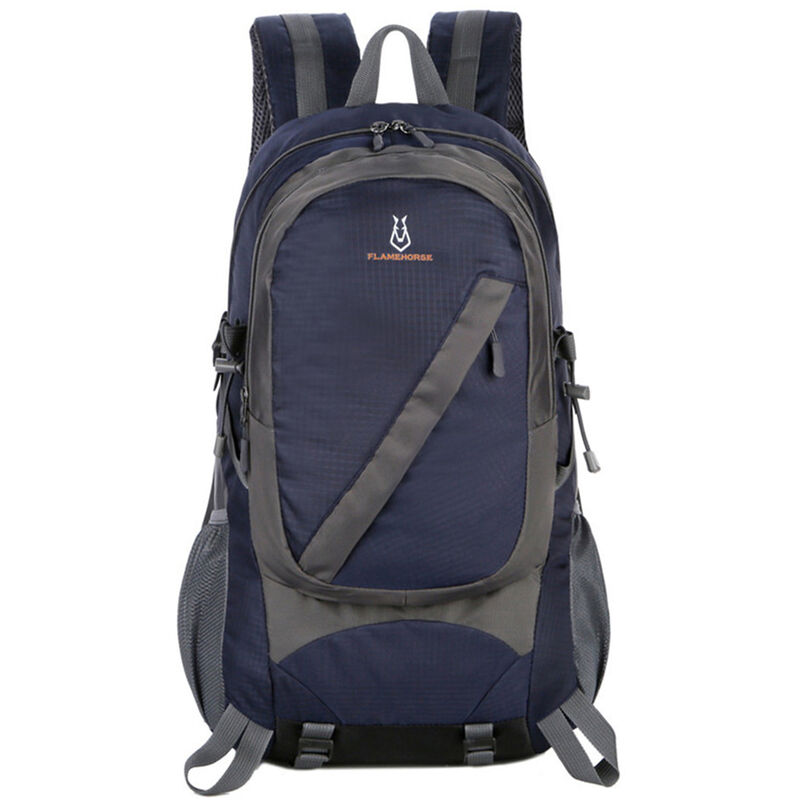 

Flamehorse - Mochila de senderismo ligera Mochila de exterior resistente al agua para hombres Mujeres Camping Ciclismo Escalada Viajar,Azul oscuro