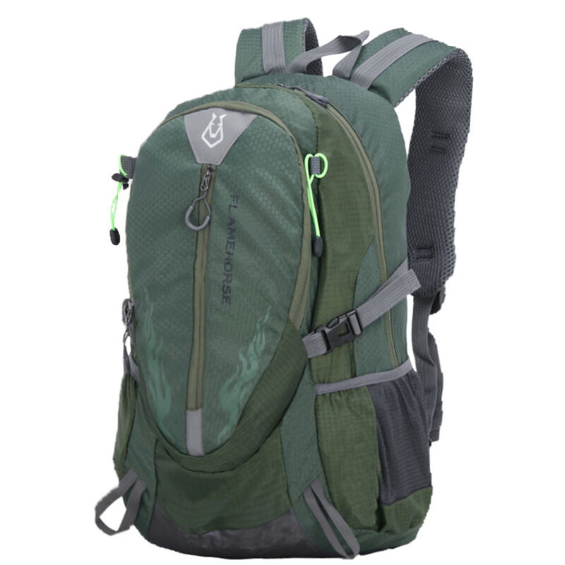 

Flamehorse - Mochila de senderismo ligera resistente al agua para hombres y mujeres Mochila de viaje para acampar al aire libre Mochila,Ejercito verde