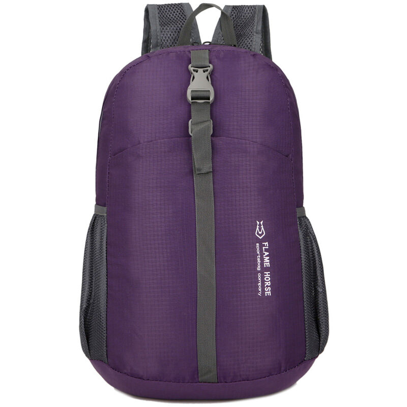 

Flamehorse - Mochila de viaje de mochila de viaje plegable ligera para hombres y mujeres,Purpura