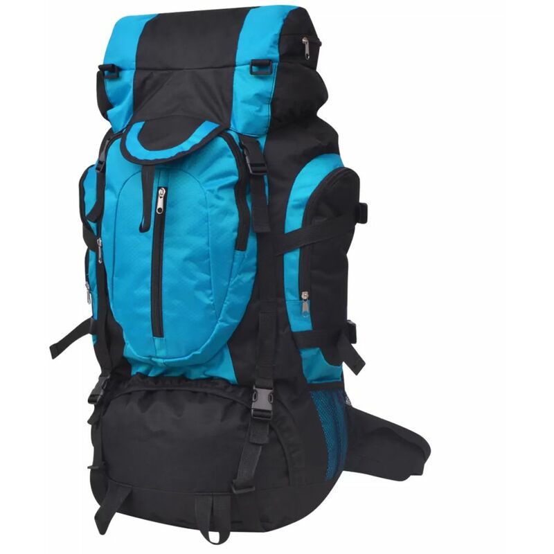 

Mochila excursionismo XXL 75 L Negro y azul