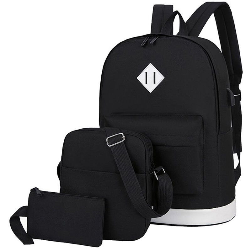 

Mochila para acampar al aire libre Bolso de hombro resistente al desgaste con bandolera Bolso para actividades al aire libre,Negro