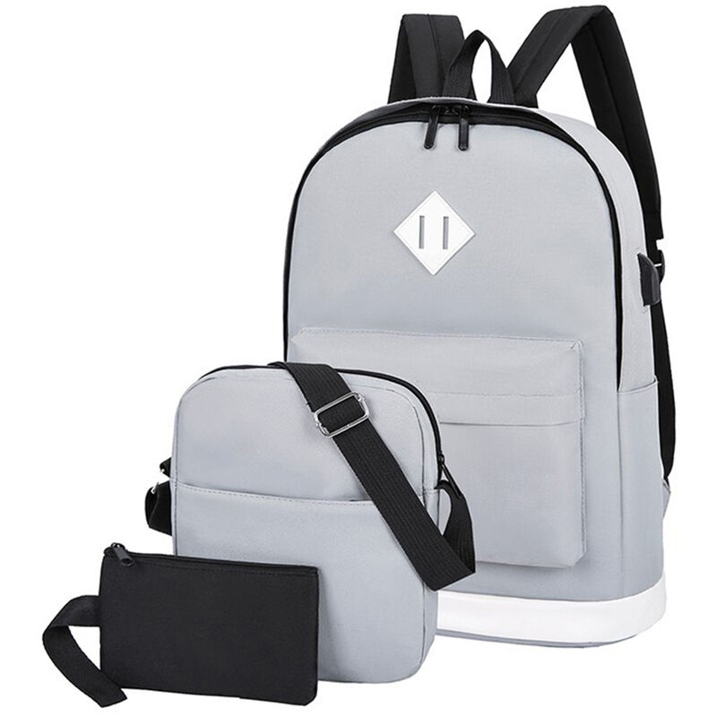 

Mochila para acampar al aire libre Bolso de hombro resistente al desgaste con bandolera Bolso para actividades al aire libre,Gris