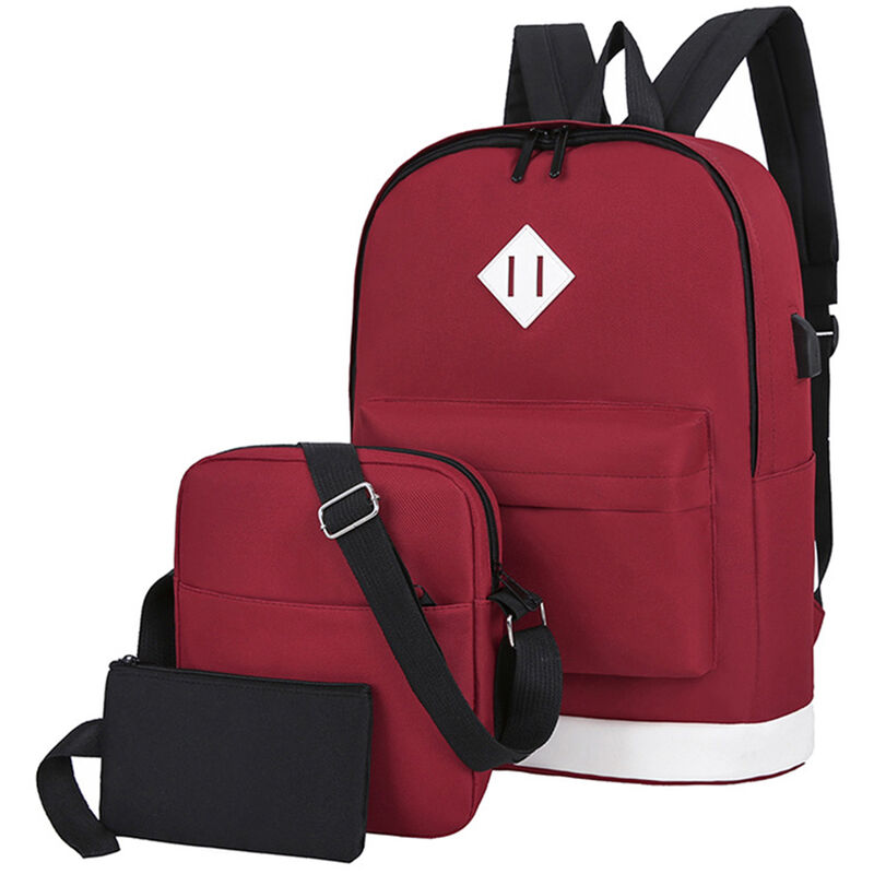 

Mochila para acampar al aire libre Bolso de hombro resistente al desgaste con bandolera Bolso para actividades al aire libre,rojo