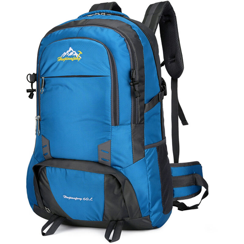 

Hwjianfeng - Mochila para acampar al aire libre de 60L, mochila impermeable para trekking, mochila deportiva de gran capacidad para senderismo,