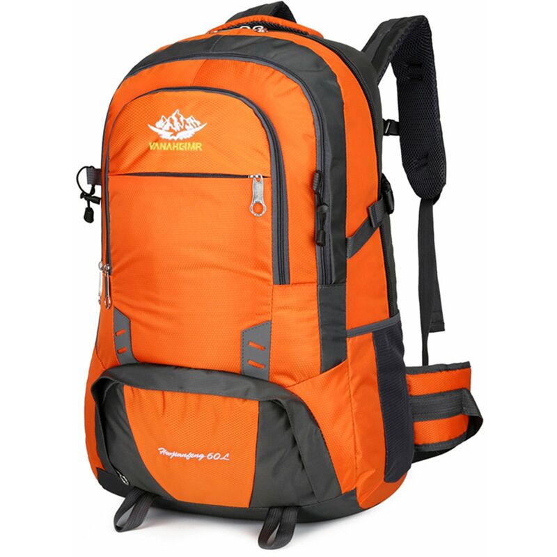 

Mochila para acampar al aire libre de 60L, mochila impermeable para trekking, mochila deportiva de gran capacidad para senderismo, ciclismo, escalada