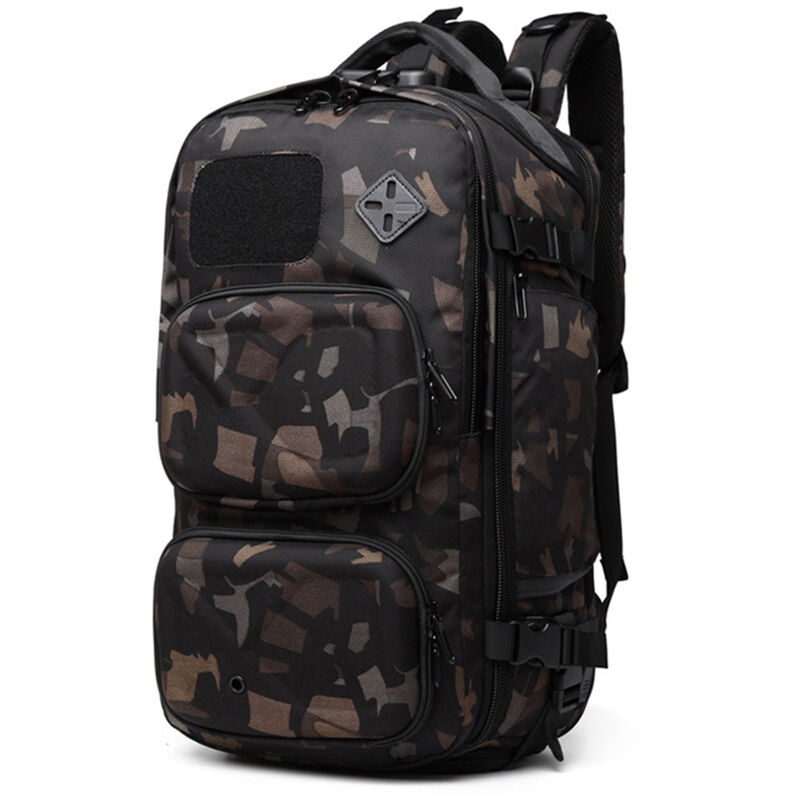 

Mochila para exteriores ozuko de nuevo estilo para hombre, mochila de viaje impermeable multifuncion antirrobo con USB de gran capacidad,Camuflaje,